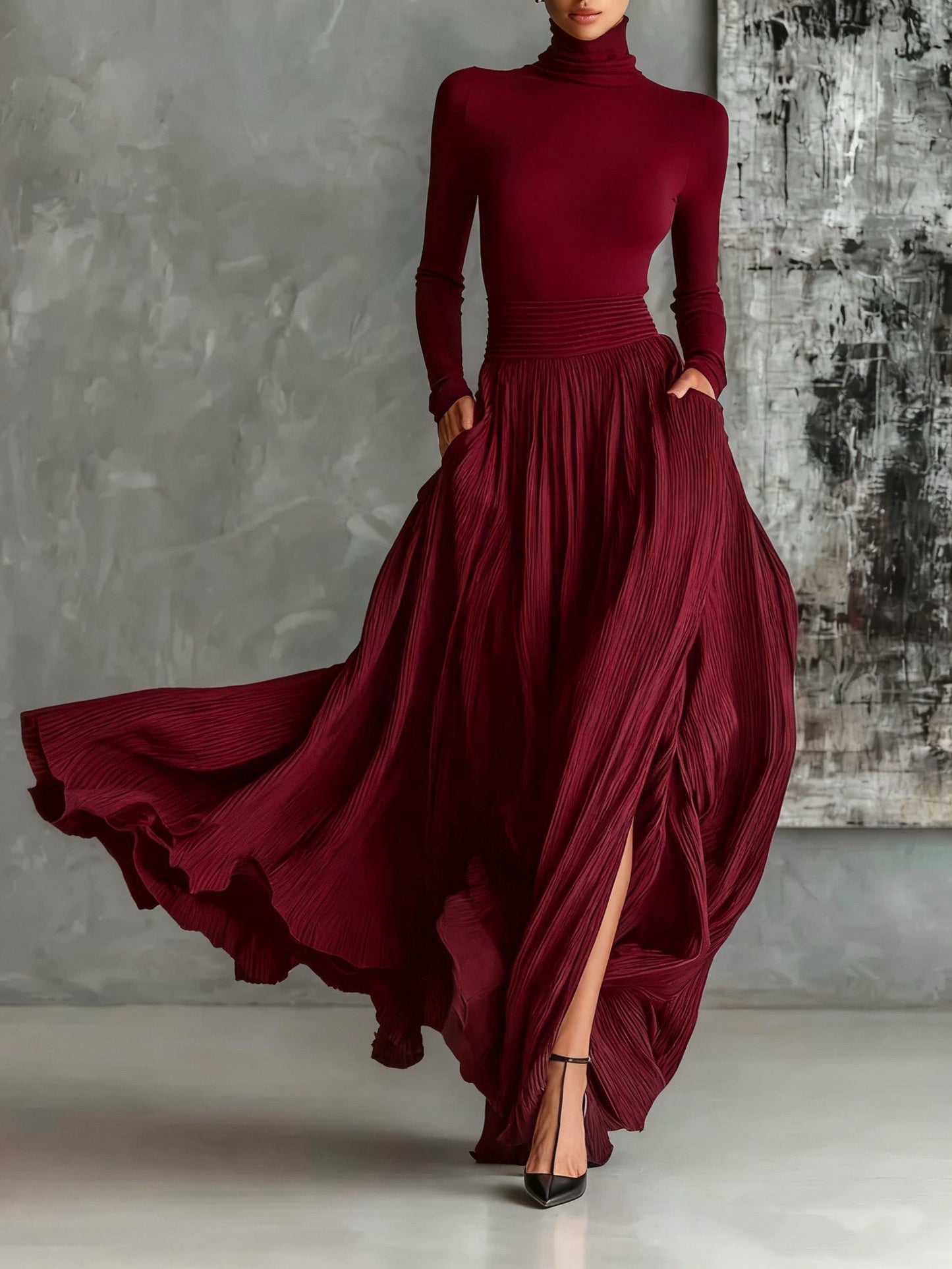 Eva™ - Elegantes Set mit Plissee-Rock