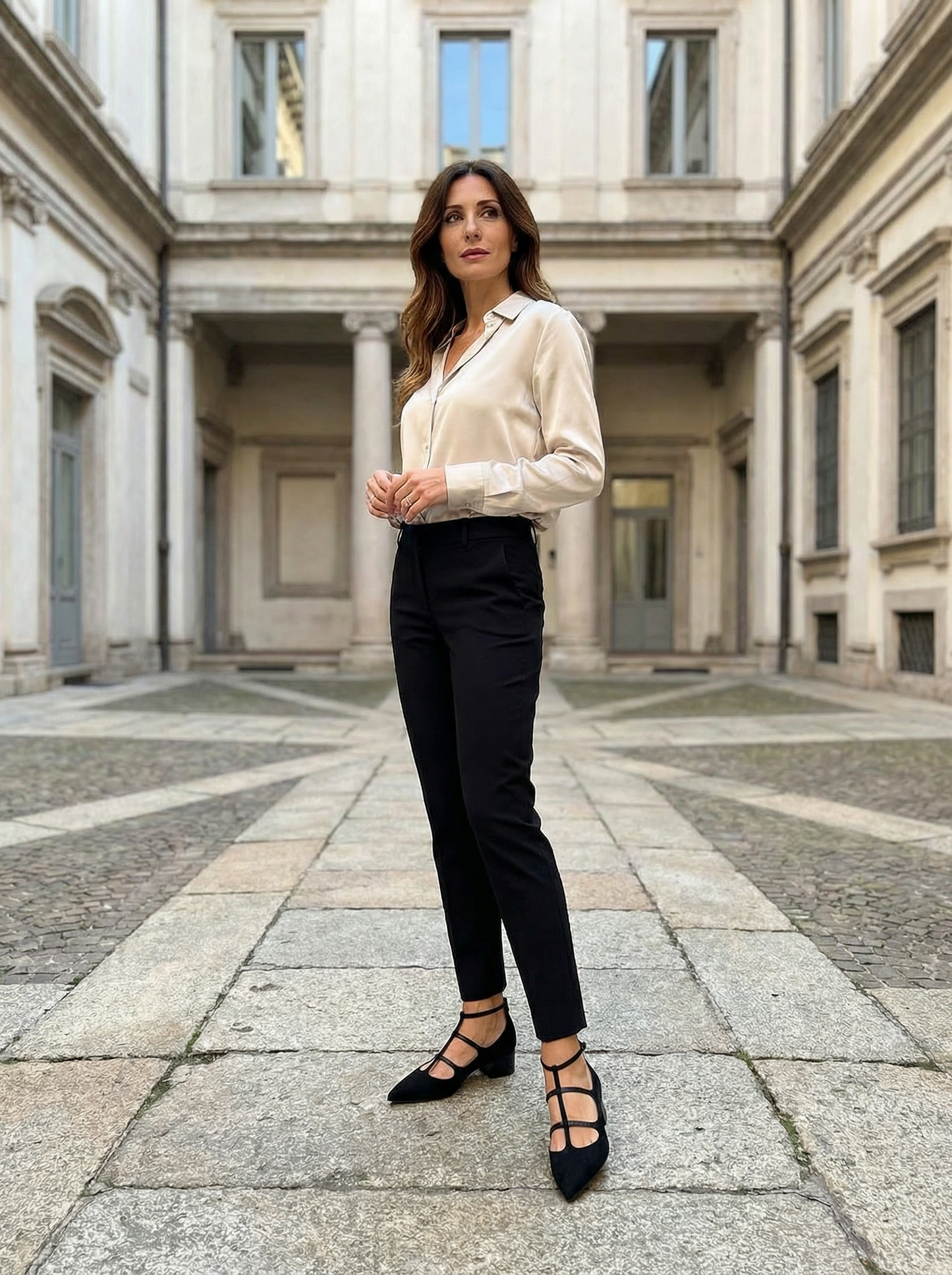 Notte Elegante – Zwarte hak met comfortabele bandjes