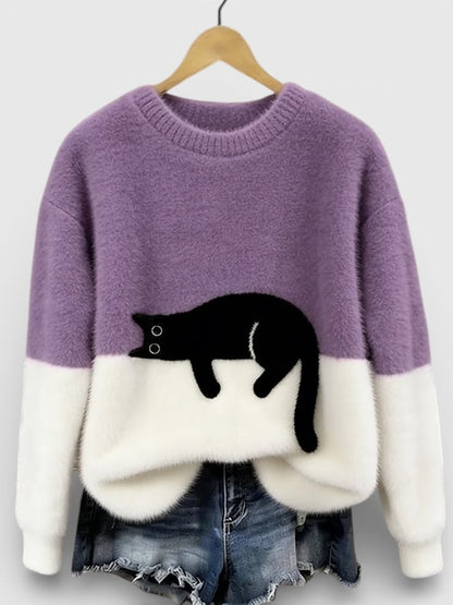 Luna™ | Hoodie met kattenprint