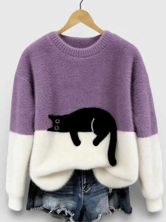 Luna™ | Hoodie met kattenprint
