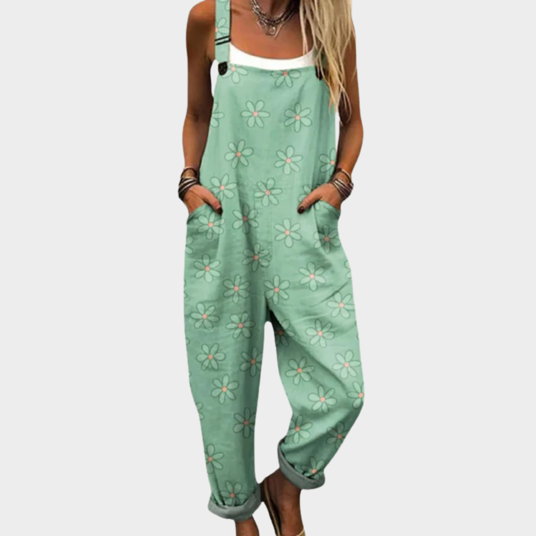 Vermeer Mode | Tuinbroek Met Muntbloemen Voor Dames