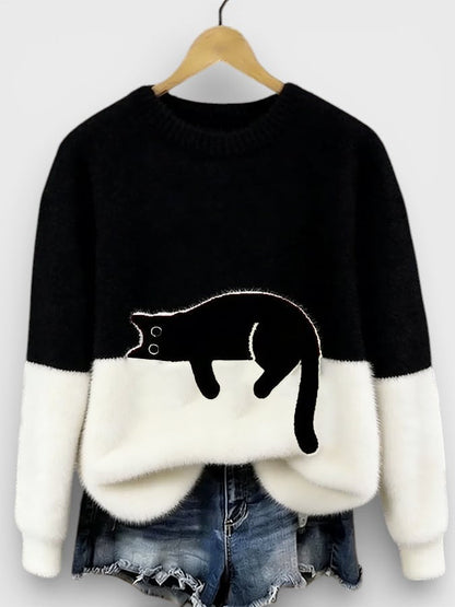 Luna™ | Hoodie met kattenprint