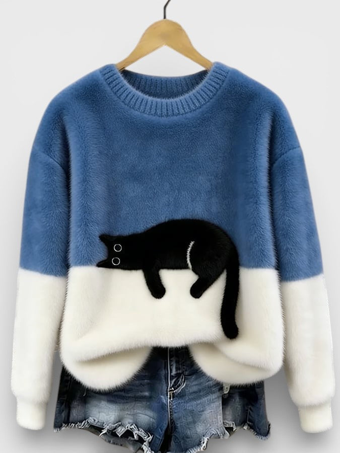Luna™ | Hoodie met kattenprint