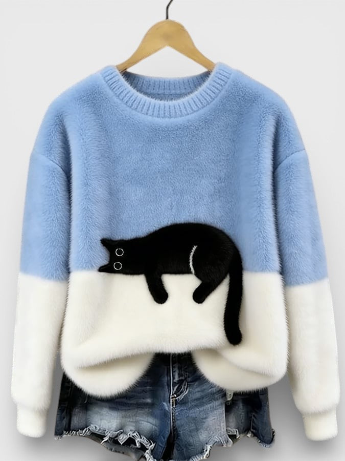 Luna™ | Hoodie met kattenprint