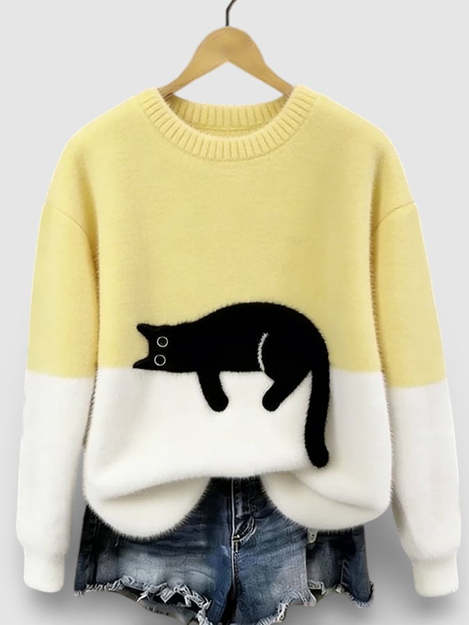 Luna™ | Hoodie met kattenprint