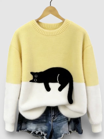 Luna™ | Hoodie met kattenprint
