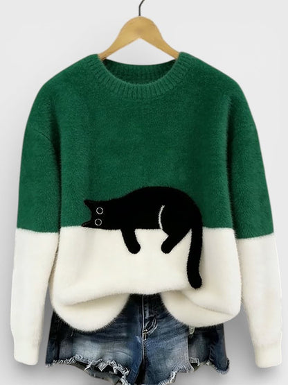 Luna™ | Hoodie met kattenprint