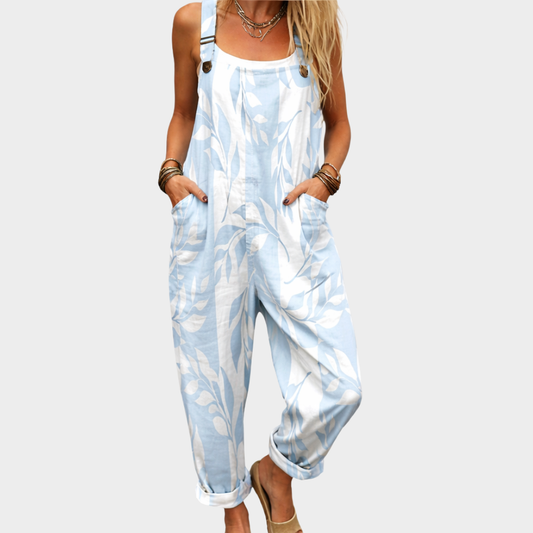 Vermeer Mode | Tuinbroek Met Bloemenprint Voor Dames