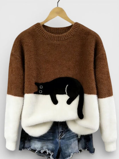 Luna™ | Hoodie met kattenprint