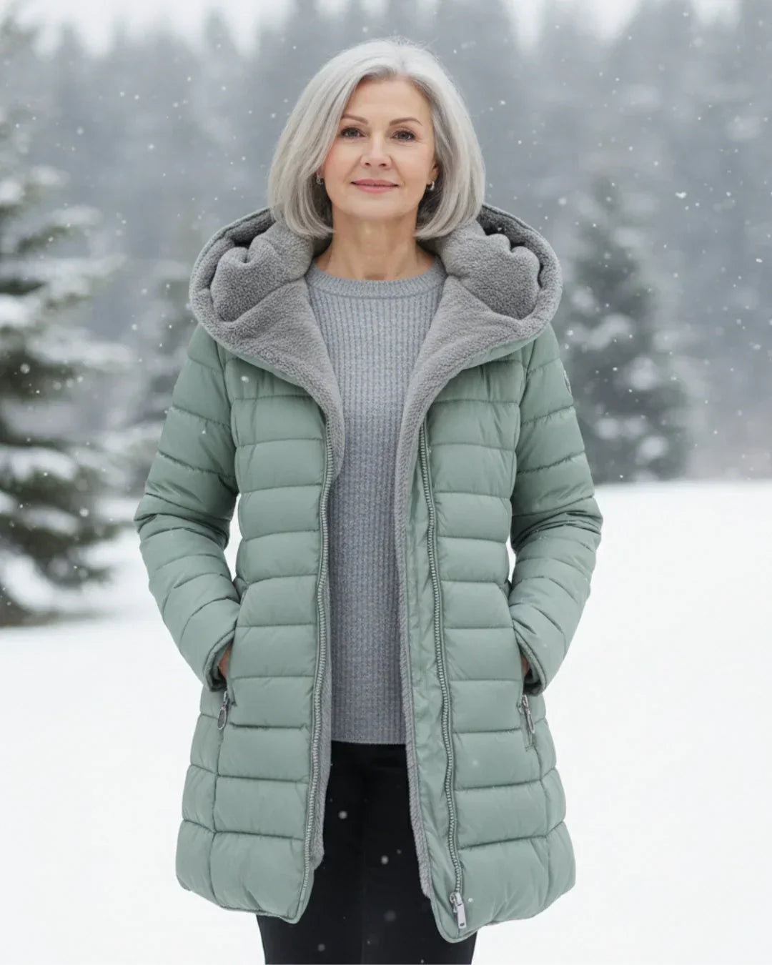 Olivia™ | Ultra-Warme Gewatteerde Winterjas – Gezellige Comfort Ontmoet Tijdloze Elegant