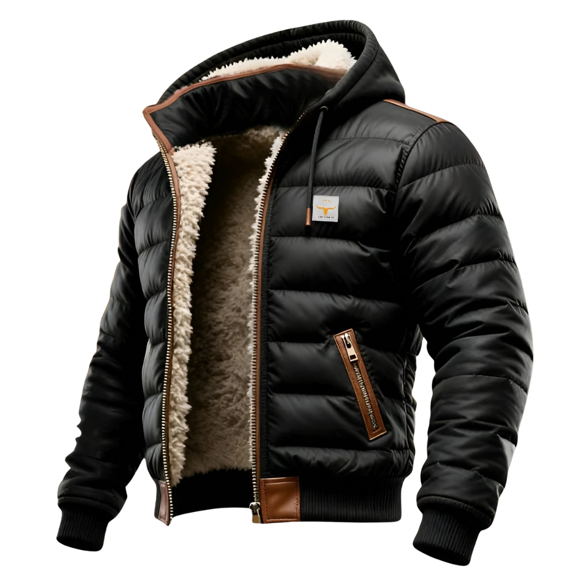 Vanhouten™ | Gevoerde Jas Met Capuche En Sherpa Binnenkant