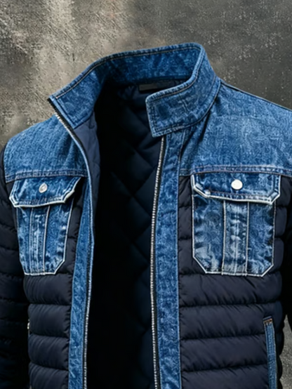 Ruben™ | Hybride denim pufferjas
