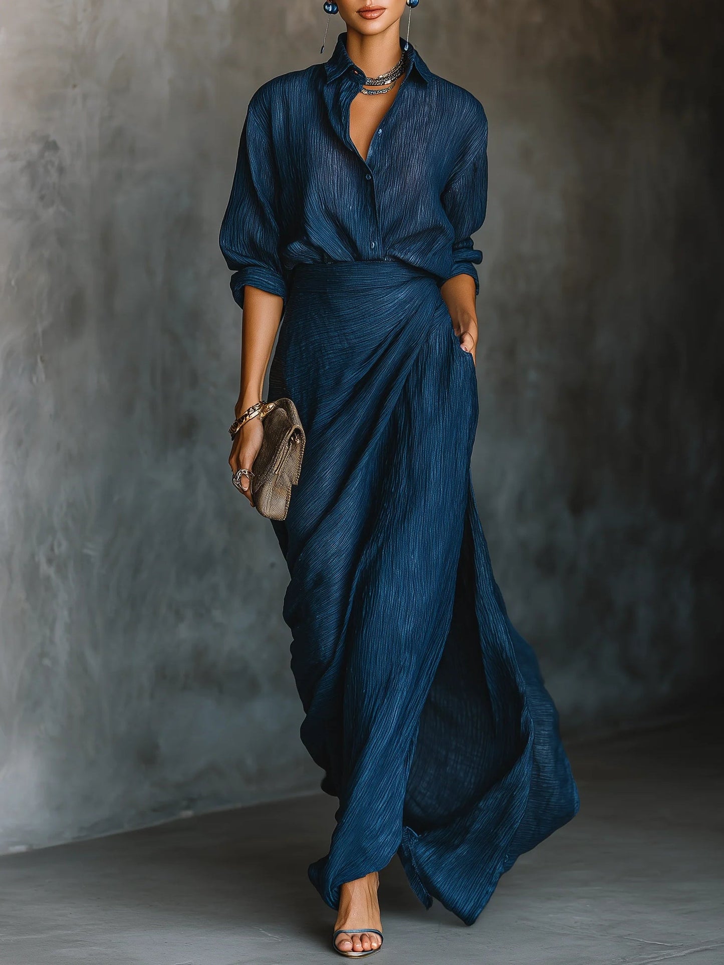 Sara™ - Elegantes Set mit langer Rock