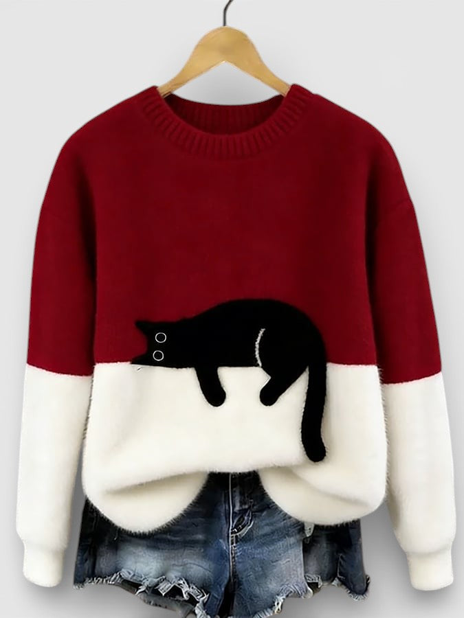 Luna™ | Hoodie met kattenprint
