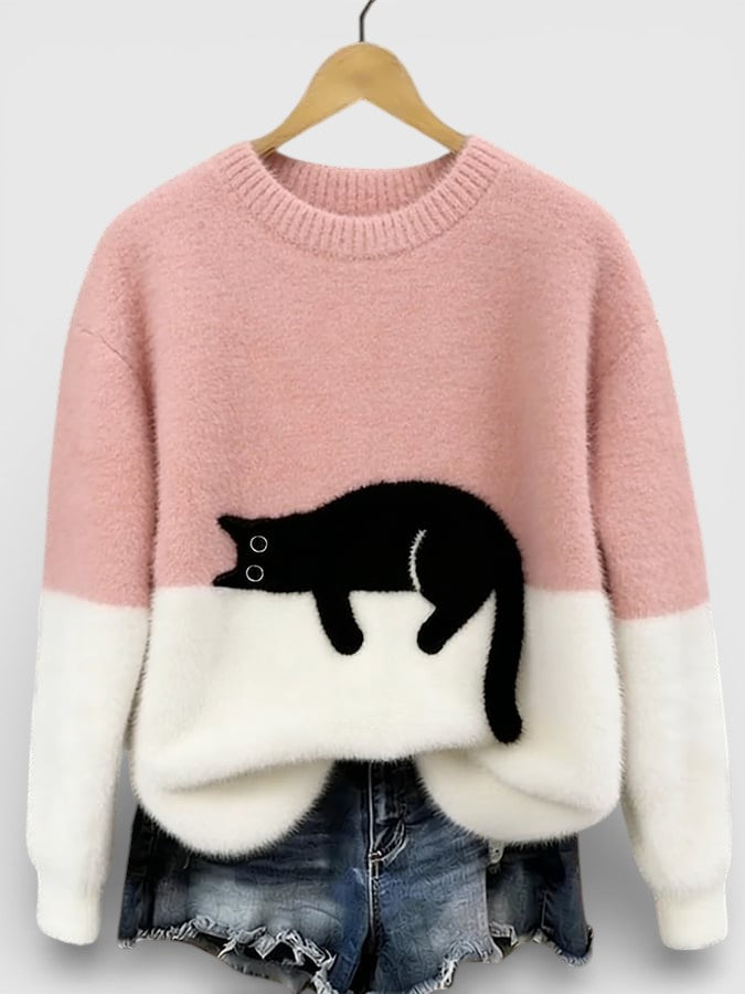 Luna™ | Hoodie met kattenprint
