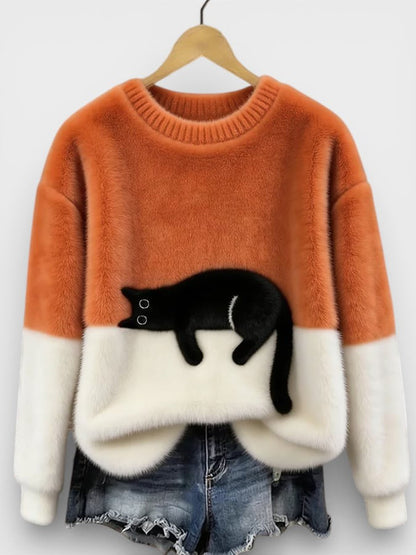 Luna™ | Hoodie met kattenprint