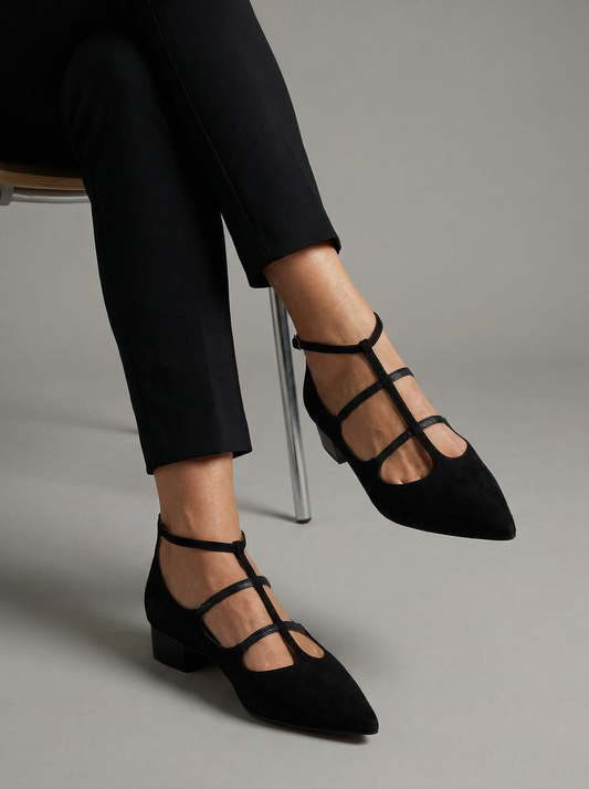 Notte Elegante – Zwarte hak met comfortabele bandjes
