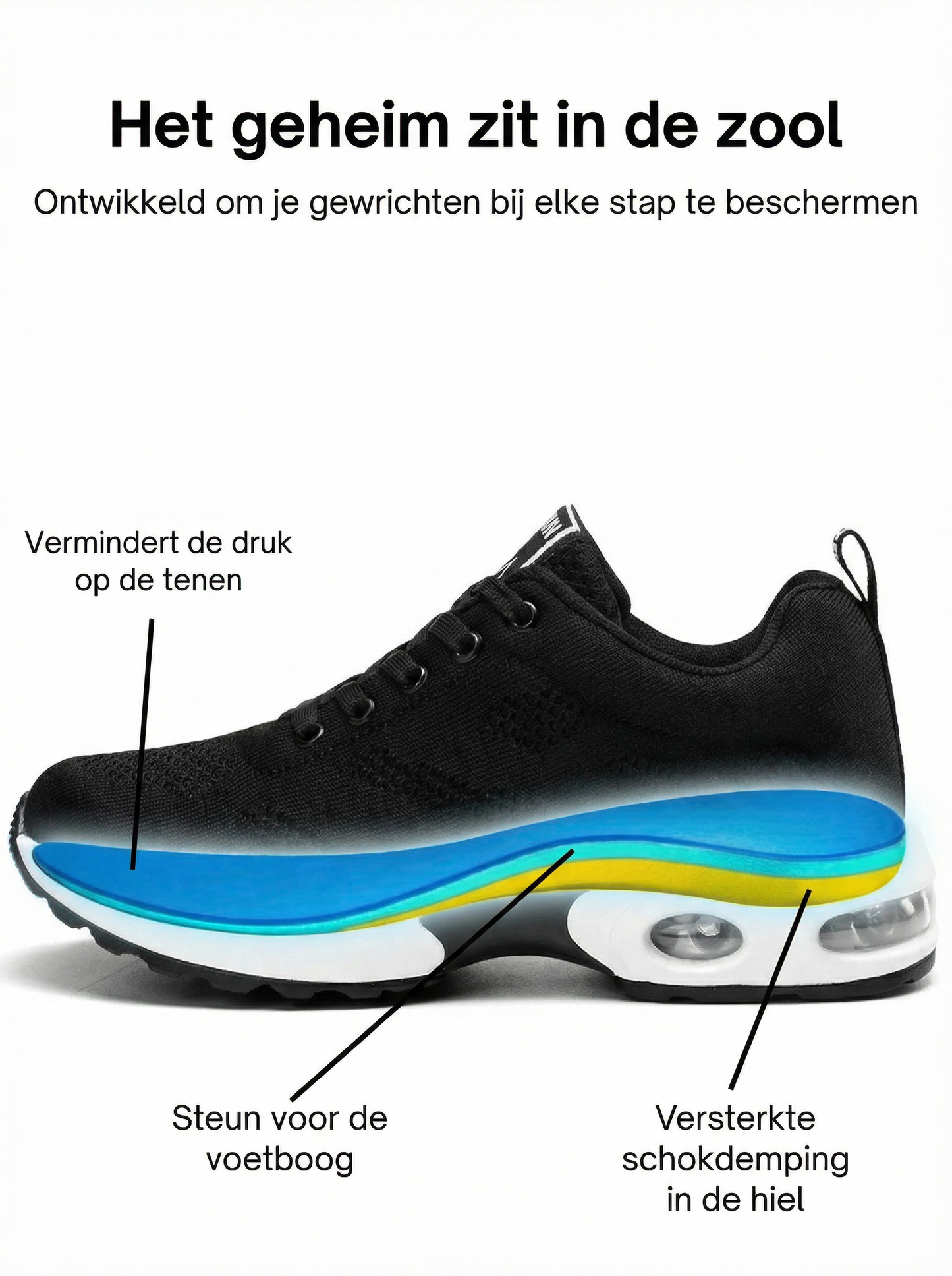StepCare™ – Orthopedische Dames Sneakers: Stijlvol & Pijnvrij Staan
