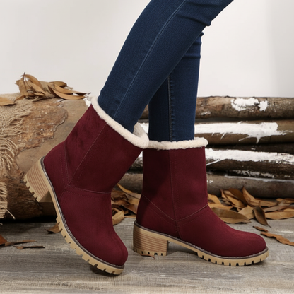 Almira Winter Enkellaars met Hak & 2-in-1 ontwerp